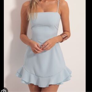 Light Blue Lucy in the Sky Mini Dress